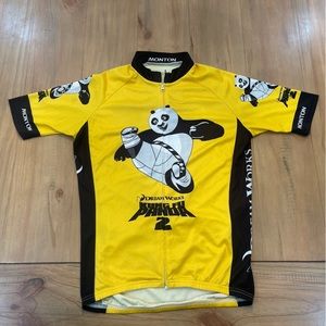 Monton Men's Short Sleeve Cycling Jersey (Medium) Kung Fu Panda 2 Dreamworks